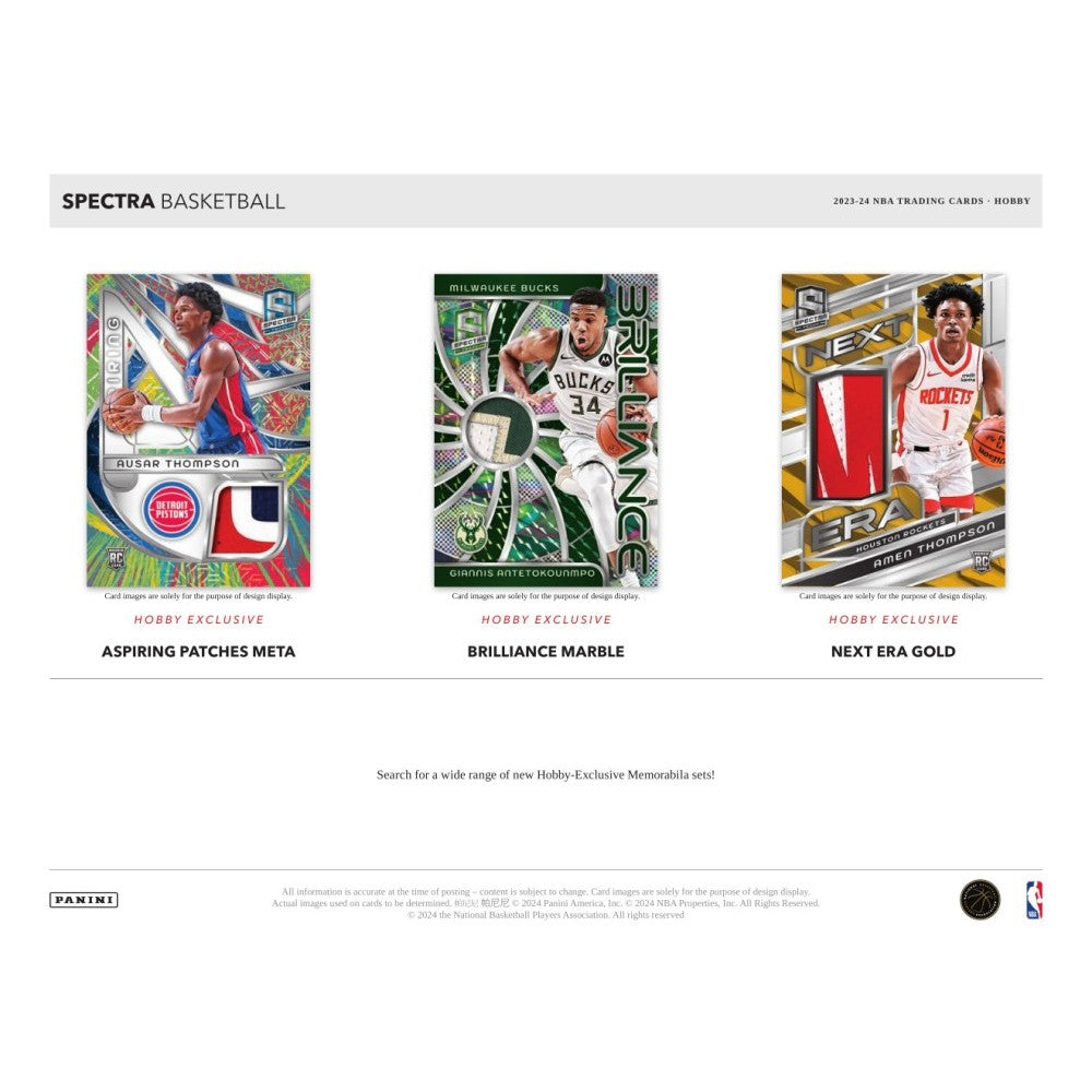 Spectra Basketball NBA Hobby Box Panini 2023-24