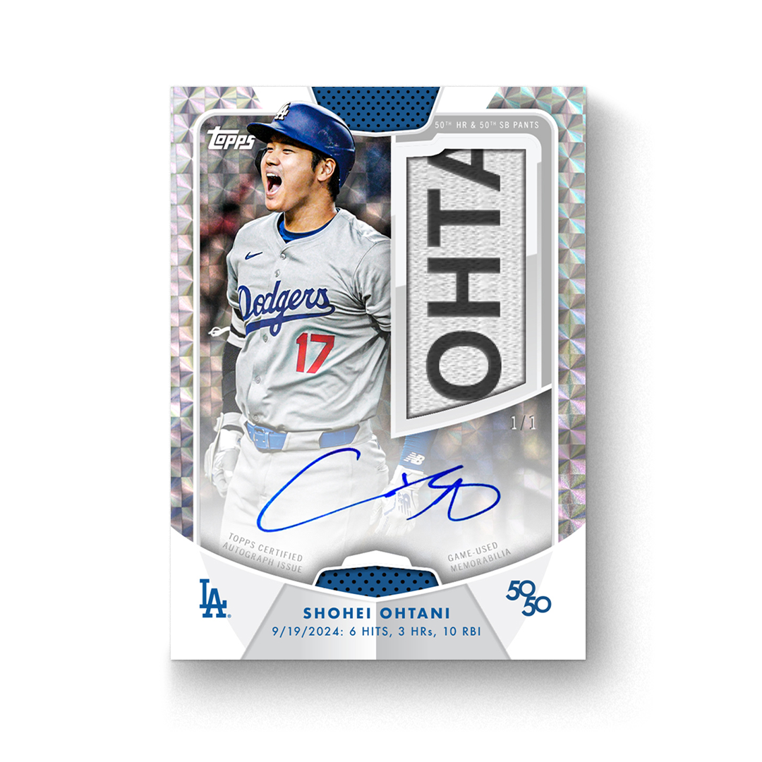 2024 Topps 50/50: Shohei Ohtani Baseball 10-Pack Box