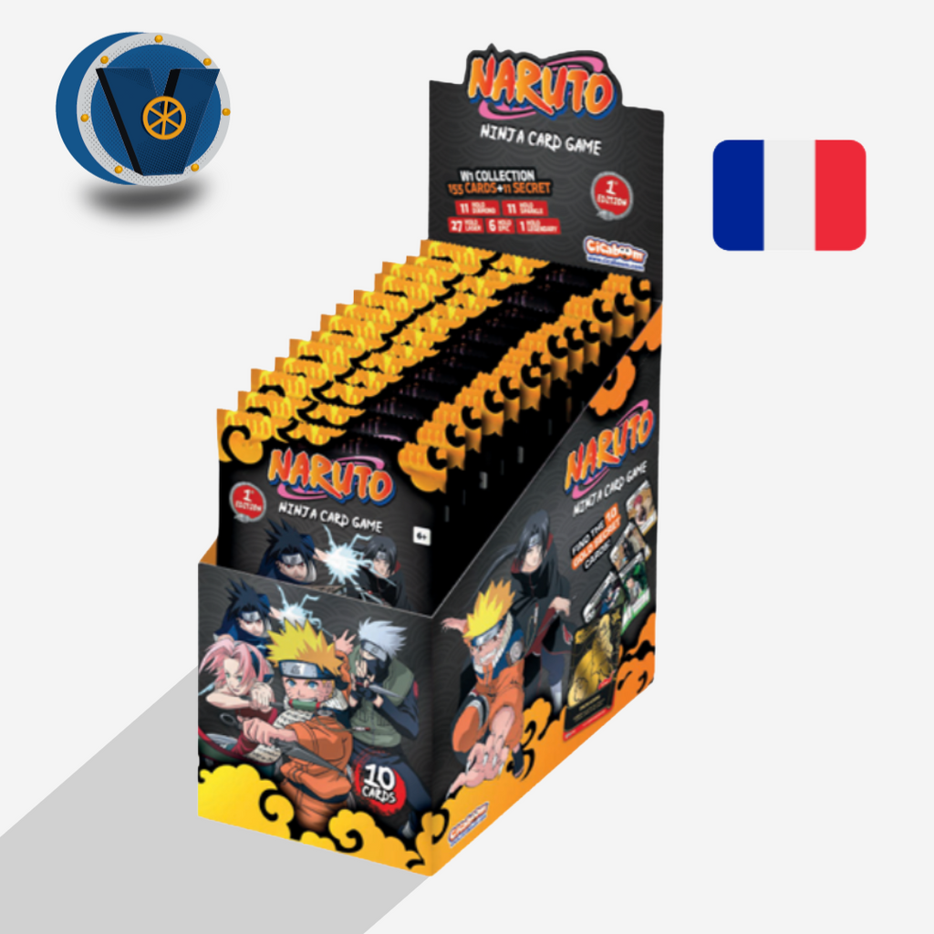 Boîte de 24 Boosters - FR - Naruto Mythos TCG - 1er chapitre : Konoha Shidō - 1st Edition